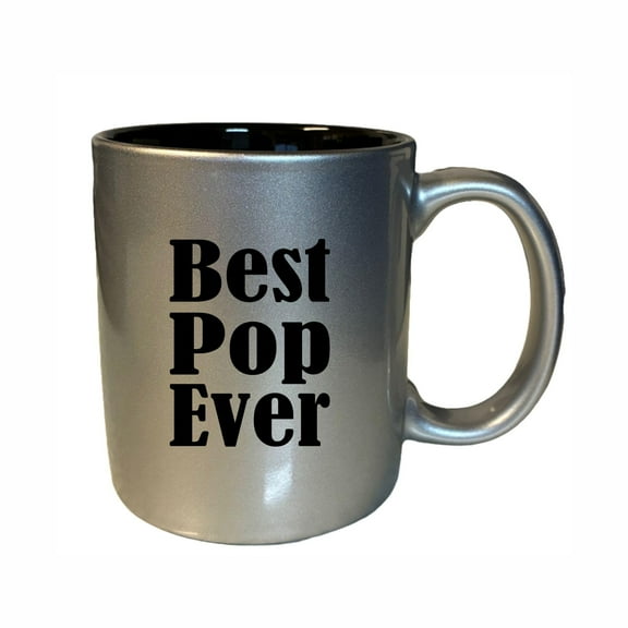 Pop Coffee Mugs, Best Pop Ever 11oz Ceramic Coffee Cup Teacup with Handle, Funny Birthday Gifts