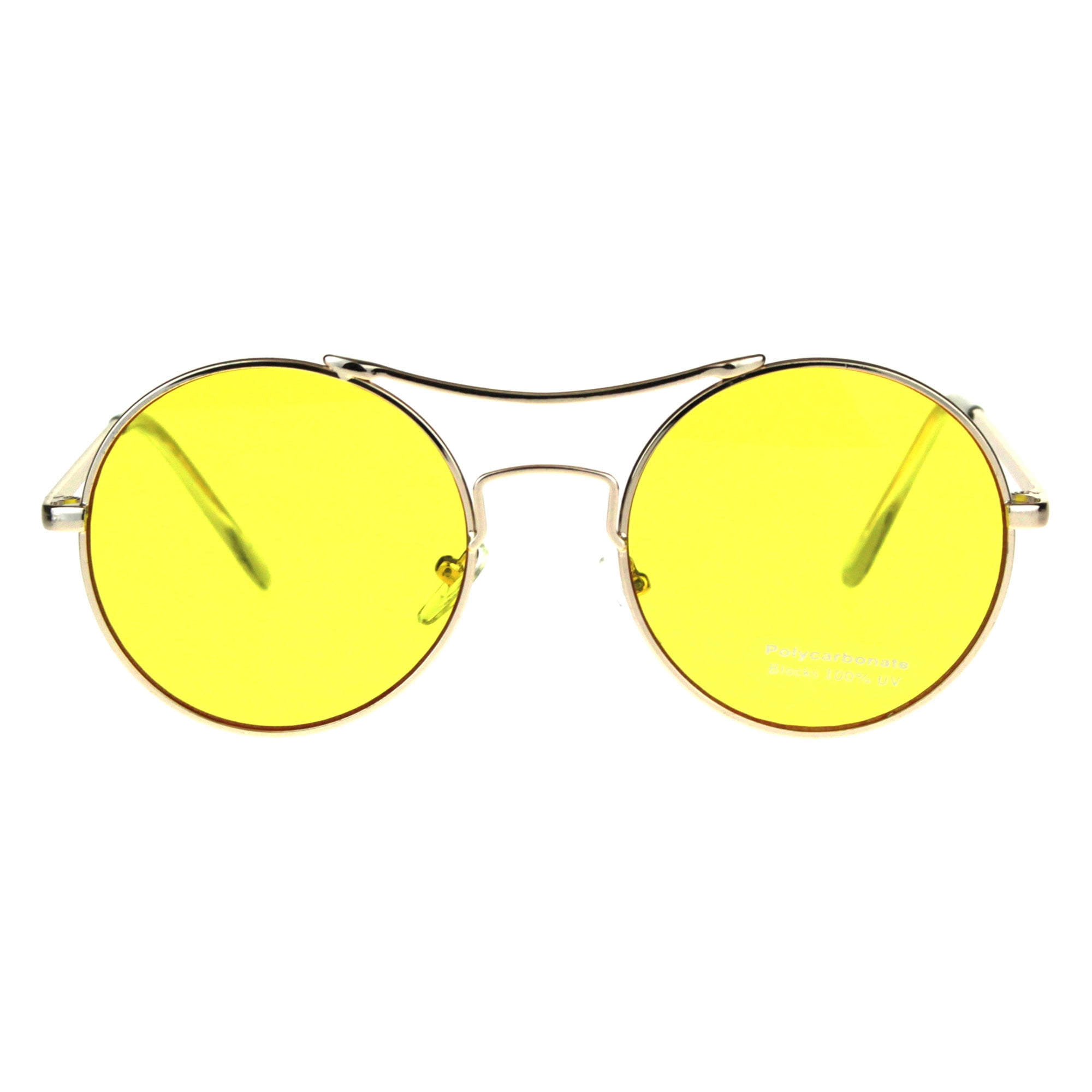 GDC Round Sunglasses イエロー Color-Mirror-Iconic-Hippie-