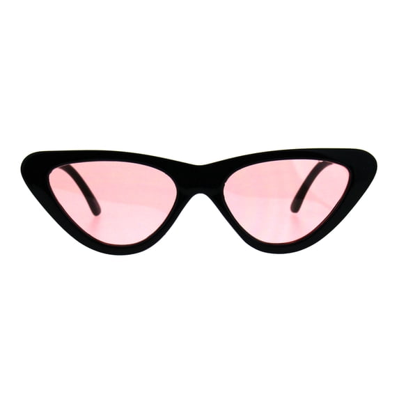 Pop Color Retro Vintage Style Cat Eye Womens Plastic Sunglasses Pink