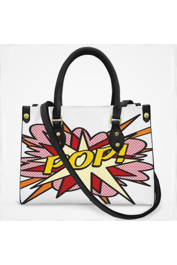 Pop Comic Book Pop Art Flash Cool Graphic Cross Body Bags For Women Small Leather Female Handbags Fashion Top-Handle Totes