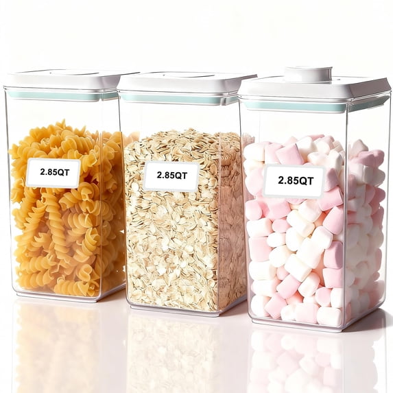 Pop Containers With Lids Stackable Food Stor3pc - Walmart.com