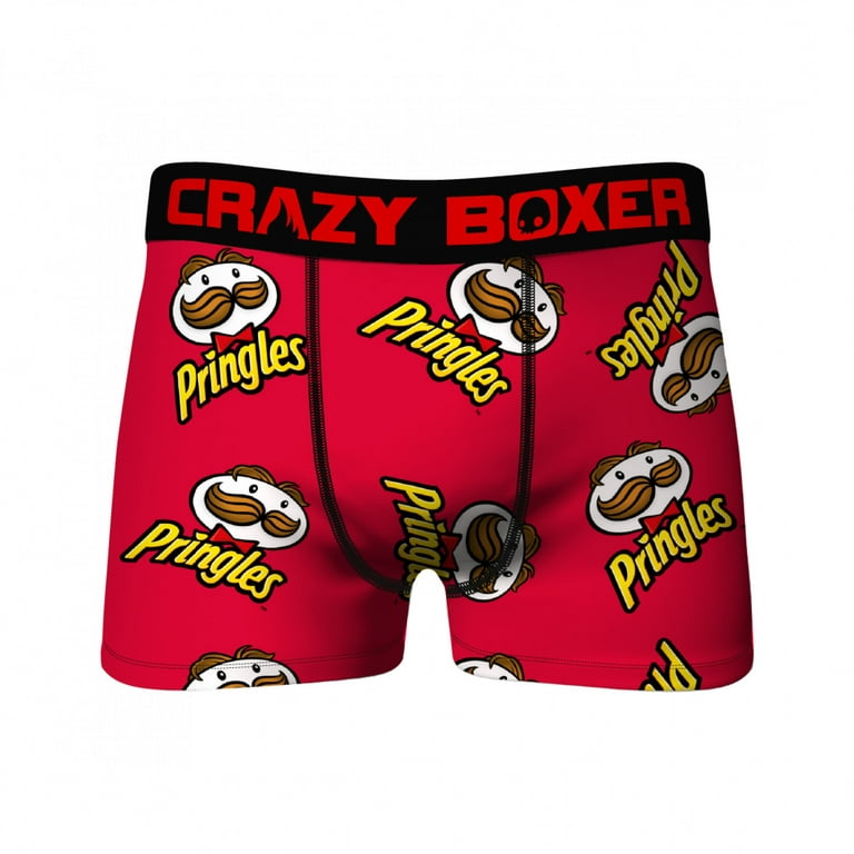 Pop Culture 825767-xlarge 40-42 Crazy Boxers Pringles Logo All Over Boxer  Briefs, Extra Large - Size 40-42