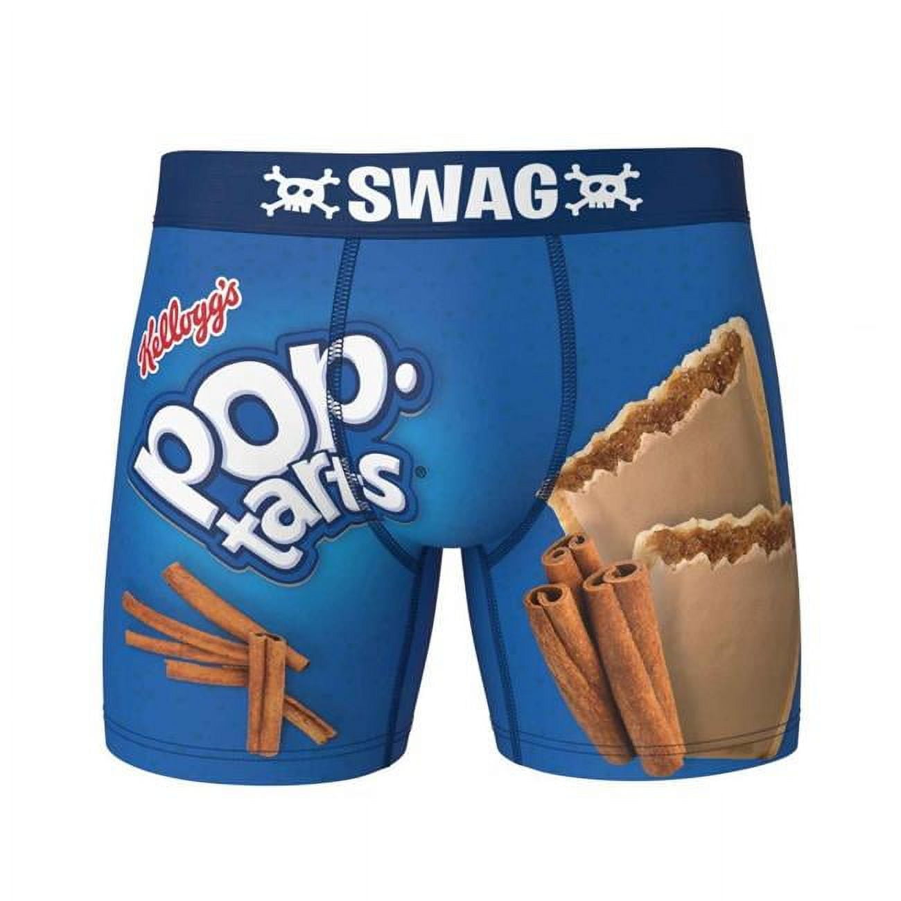 Pop Culture 829743-medium-32-34 Pop-Tarts Cinnamon Swag Boxer Briefs, Blue  - Medium - 32-34