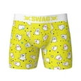 thumbnail image 1 of Pop Culture 854683-xxlarge 4 Ghosted Oh Snap Swag Mens Boxer Briefs, Yellow - 2XL 44-46, 1 of 4