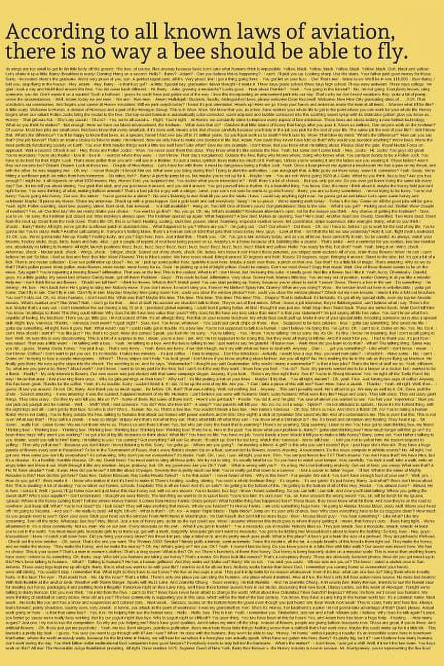 Bee Movie Script According to all known laws o