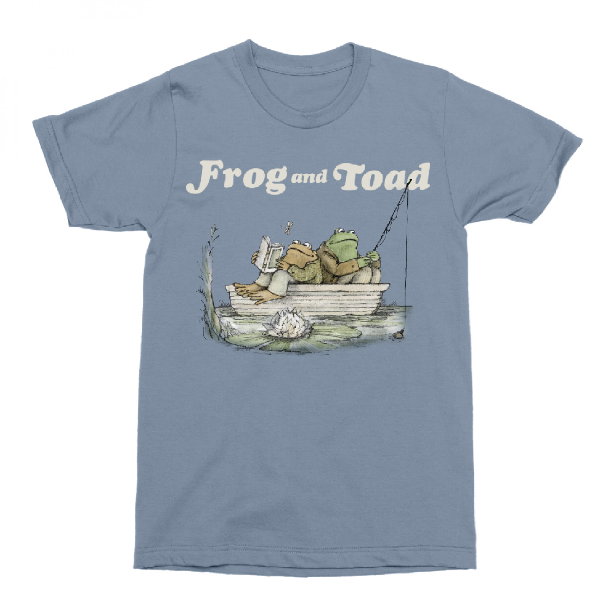 Frog and Toad Fishin' and Readin' T-Shirt Blue - Blue - Small