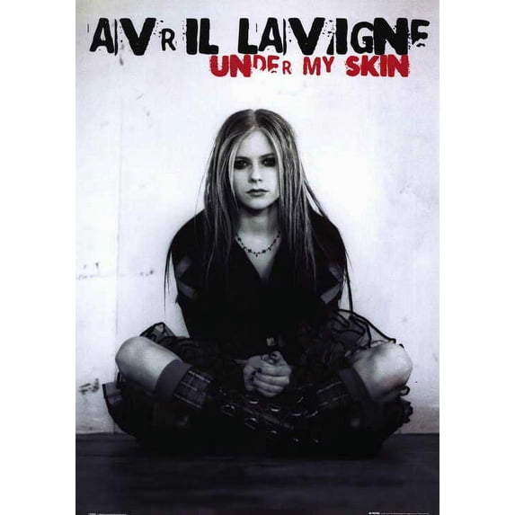 Pop Culture Graphics Artist Avril Lavigne 11 x 17 Framed Under My Skin Poster