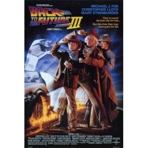 Pop Culture Graphics  Back to the Future Part 3 Movie Poster - 11 x 17