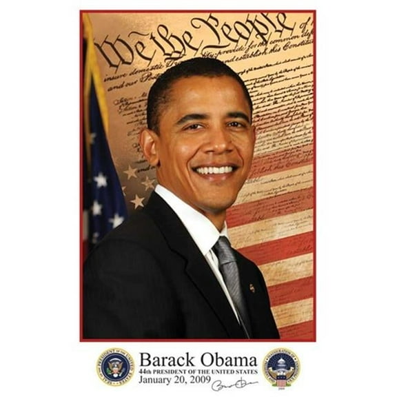 Pop Culture Graphics  Barack Obama - Inauguration 2009 with Presidential Seals Movie Poster