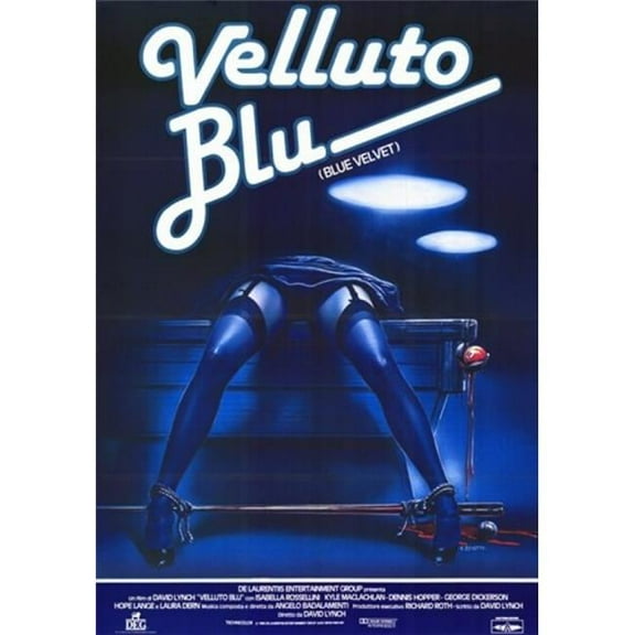 Pop Culture Graphics  Blue Velvet Movie Poster - Blue - 11 x 17