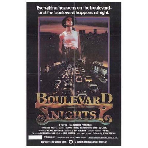 Pop Culture Graphics  Boulevard Nights Movie Poster Print - 27 x 40