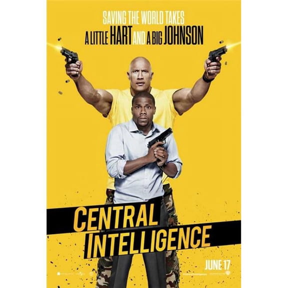 Pop Culture Graphics Central Intelligence Movie Poster, 27 x 40