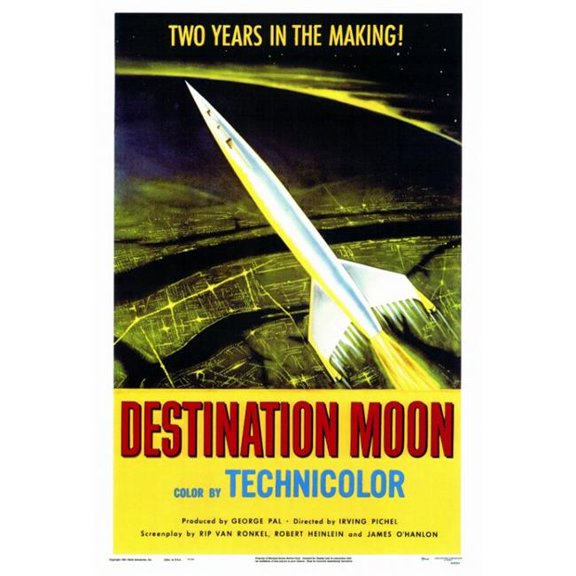 Pop Culture Graphics Destination Moon Movie Poster Print - 27 x 40