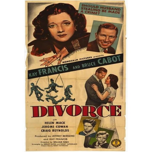Pop Culture Graphics Divorce Movie Poster Print - 27 x 40