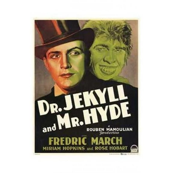 Pop Culture Graphics Dr Jekyll & Mr Hyde Movie Poster - 11 x 17