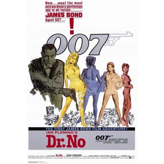 Pop Culture Graphics Dr. No Movie Poster Print - 27 x 40