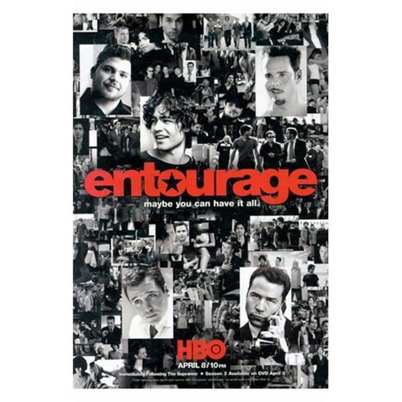 Pop Culture Graphics  Entourage Style J Movie Poster - 11 x 17