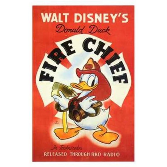 Pop Culture Graphics Fire Chief Movie Poster - 11 x 17