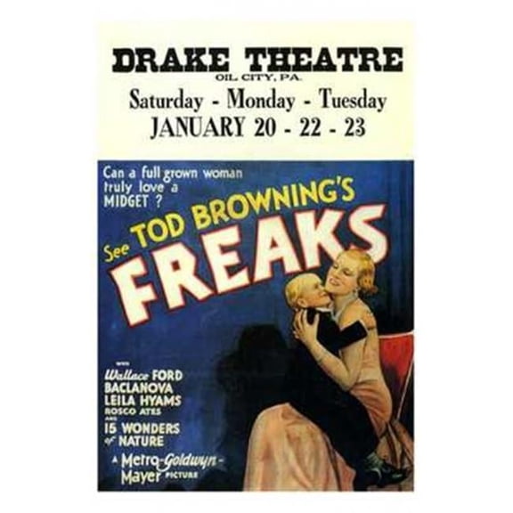 Pop Culture Graphics  Freaks Movie Poster - 11 x 17