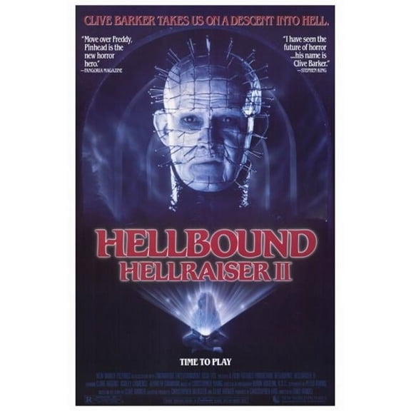 Pop Culture Graphics Hellbound - Hellraiser 2 Movie Poster Print
