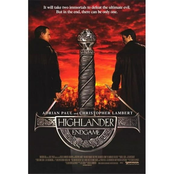 Pop Culture Graphics  Highlander Endgame Movie Poster - 11 x 17