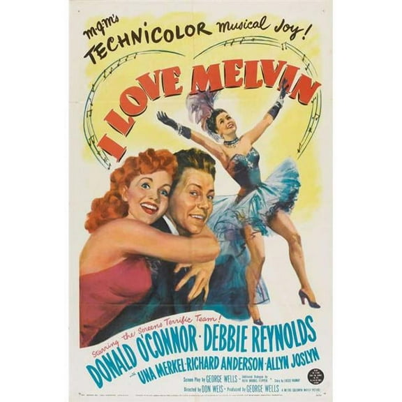 Pop Culture Graphics I Love Melvin Movie Poster - 11 x 17