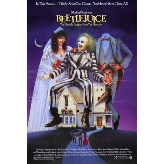 Pop Culture Graphics MOV190958 Beetlejuice Movie Poster, 11 x 17