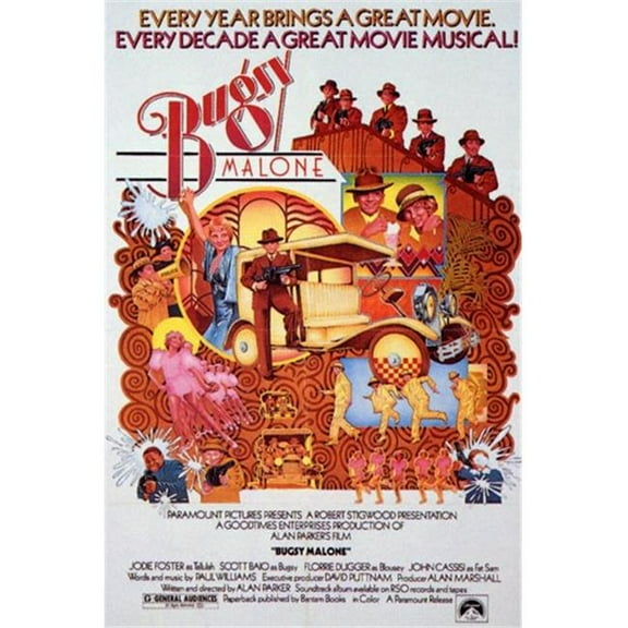 Pop Culture Graphics MOV197146 Bugsy Malone Movie Poster, 11 x 17
