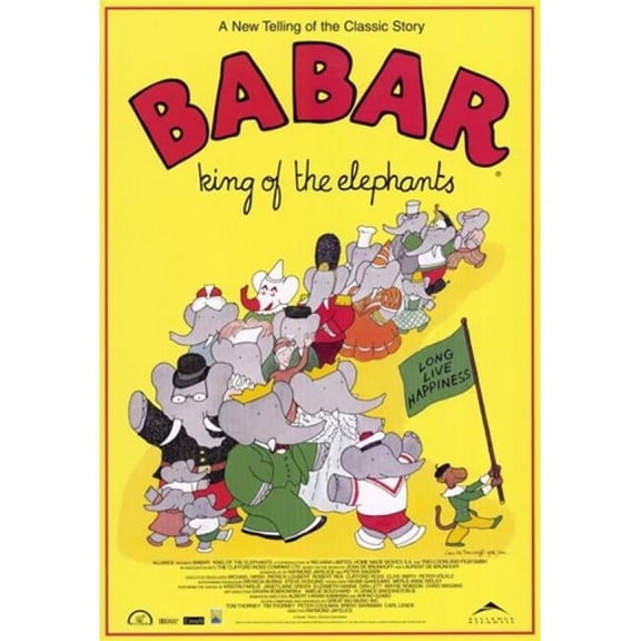 Pop Culture Graphics MOV200852 Babar King of the Elephants Movie Poster, 11 x 17
