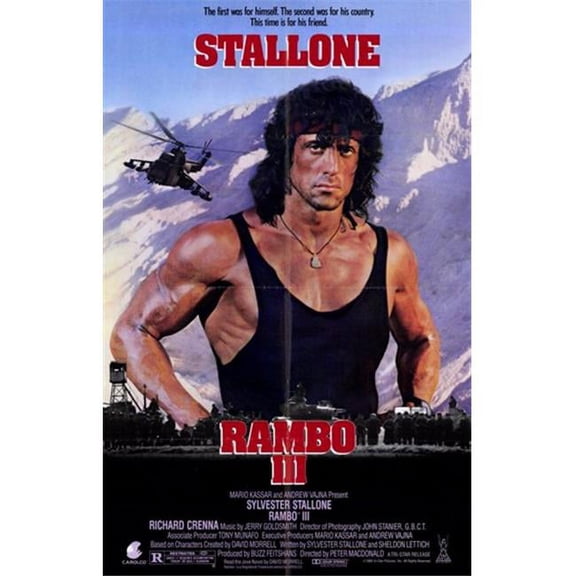 Pop Culture Graphics MOV201051 Rambo 3 Movie Poster, 11 x 17