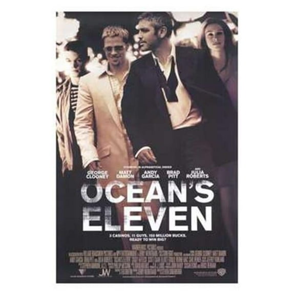 Pop Culture Graphics MOV219819 Oceans Eleven Movie Poster, 11 x 17