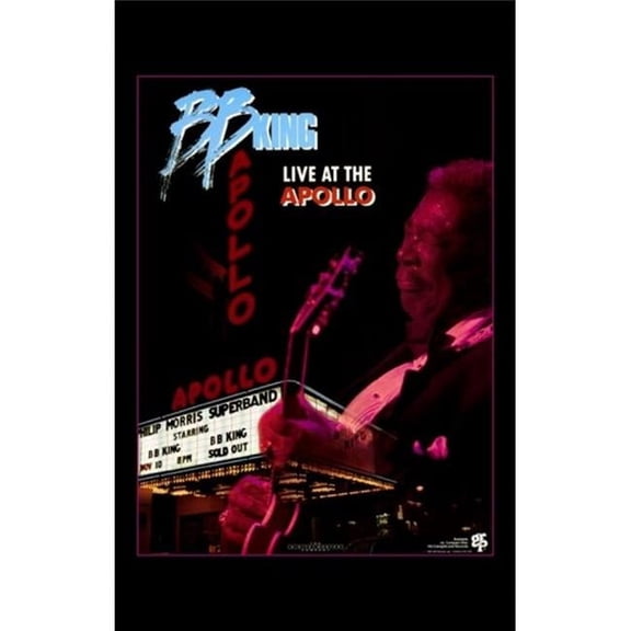 Pop Culture Graphics MOV247597 Bb King Live At the Apollo Movie Poster, 11 x 17