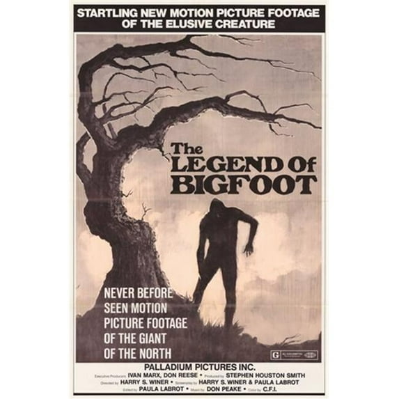 Pop Culture Graphics MOV254417 Legend of Bigfoot Movie Poster, 11 x 17