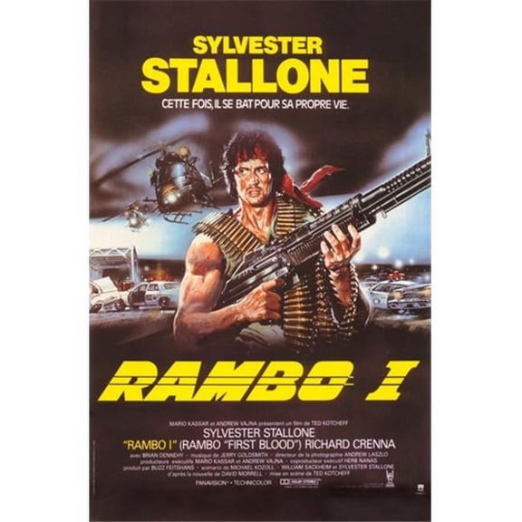 Pop Culture Graphics MOV379060 Rambo First Blood Movie Poster, 11 x 17