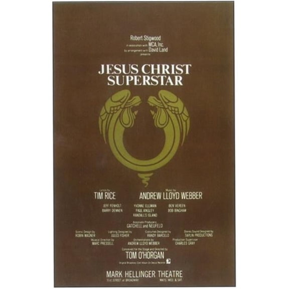 Jesus Christ Superstar (Broadway) Movie Poster (11 x 17)