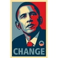 thumbnail image 1 of Pop Culture Graphics MOV421389 RARE Obama Campaign Poster - CHANGE Movie Poster, 11 x 17, 1 of 1