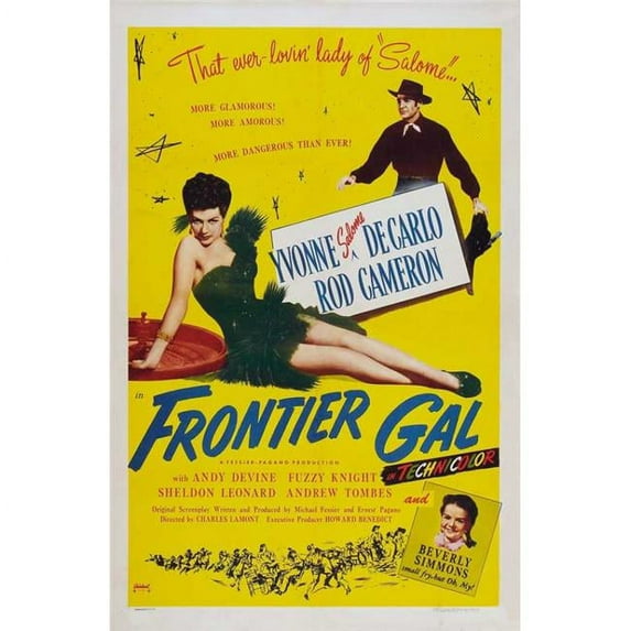 Pop Culture Graphics MOVAB01063 Frontier Gal Movie Poster, 11 x 17