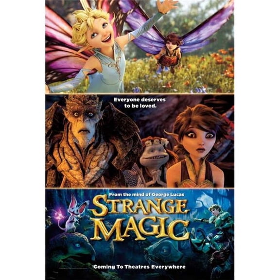 Pop Culture Graphics MOVAB03345 Strange Magic Movie Poster Print, 27 x 40