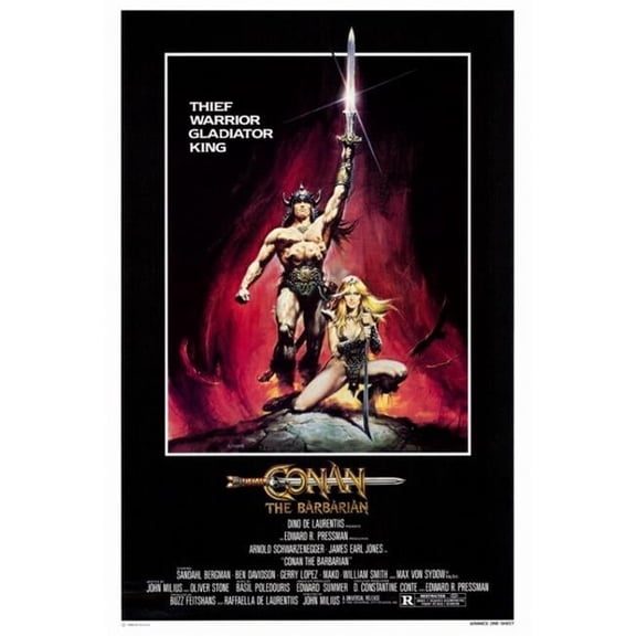 Pop Culture Graphics MOVAF0399 Conan The Barbarian Movie Poster Print, 27 x 40