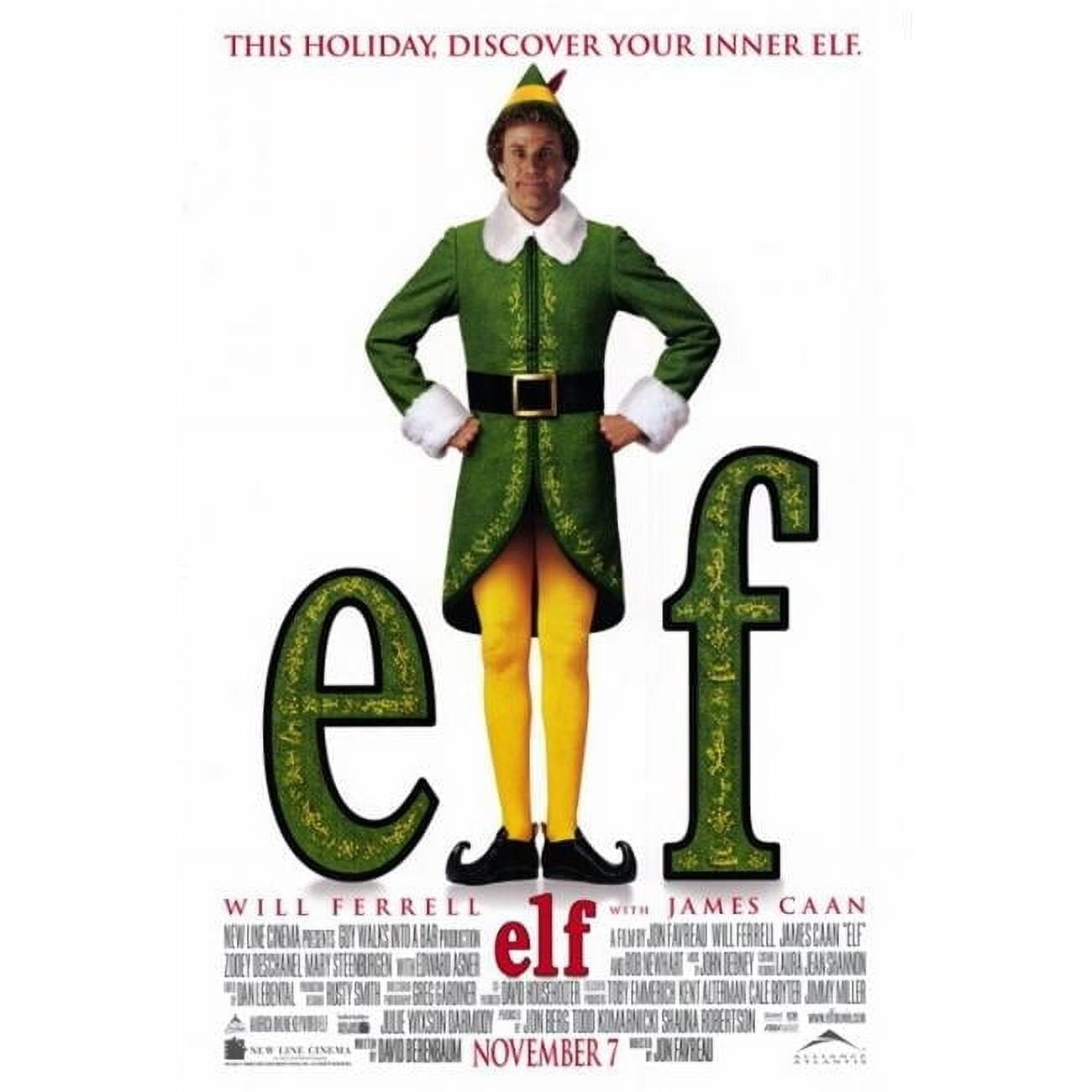 Pop Culture Graphics MOVAF1322 Elf Movie Poster Print, 27 x 40