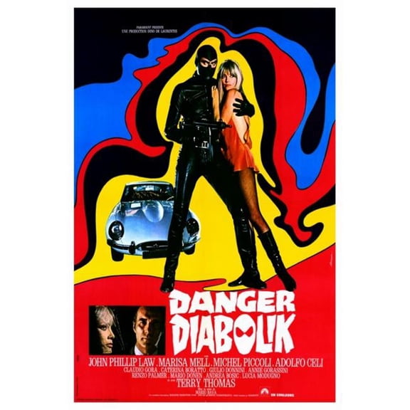 Pop Culture Graphics MOVAF1618 Danger - Diabolik Movie Poster Print, 27 x 40