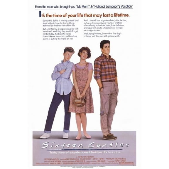 Pop Culture Graphics MOVAF3204 Sixteen Candles Movie Poster Print, 27 x 40