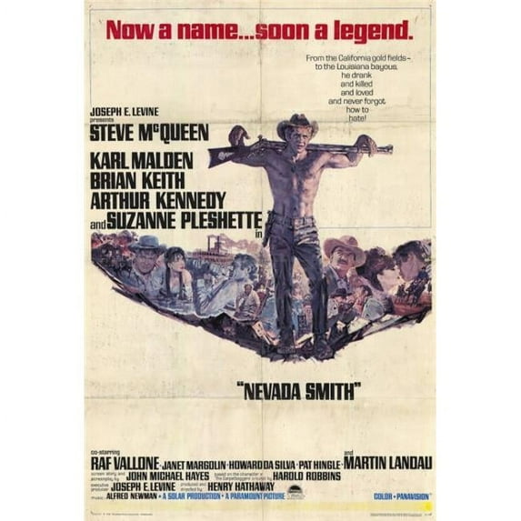 Pop Culture Graphics MOVAF3436 Nevada Smith Movie Poster Print, 27 x 40