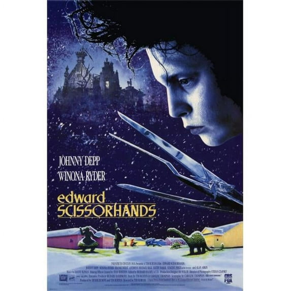 Pop Culture Graphics MOVAF6619 Edward Scissorhands Movie Poster Print, 27 x 40