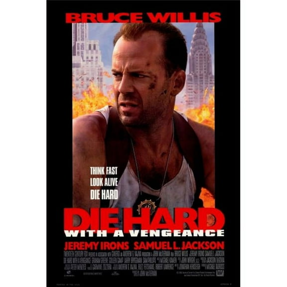 Pop Culture Graphics MOVAF8221 Die Hard - with A Vengeance Movie Poster Print, 27 x 40