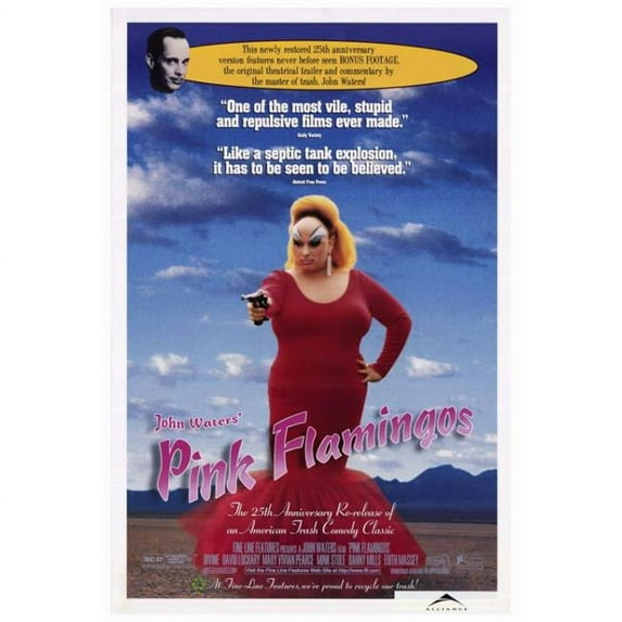 Pop Culture Graphics MOVAH2408 Pink Flamingos Movie Poster Print, 27 x 40