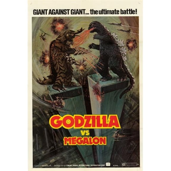 Pop Culture Graphics MOVAI9132 Godzilla Vs. Megalon Movie Poster Print, 27 x 40