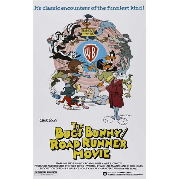 Pop Culture Graphics MOVAJ3330 Bugs Bunny & Road Runner Movie Movie Poster Print, 27 x 40