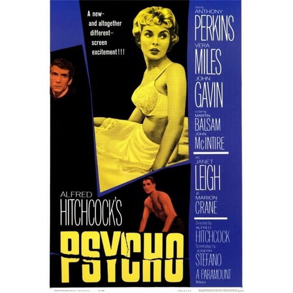 Pop Culture Graphics MOVCC0830 Psycho Movie Poster, 11 x 17