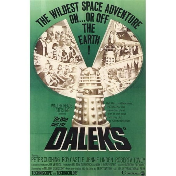 Pop Culture Graphics MOVCC2882 Dr. Who & The Daleks Movie Poster, 11 x 17